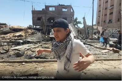 Rapper de de 12 anos, de Gaza, canta versos poderosos para narrar a situação na Palestina