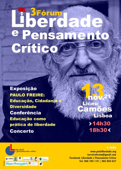 III F&oacute;rum Liberdade e Pensamento Cr&iacute;tico | Escola Secund&aacute;ria de Cam&otilde;es | 13 de novembro